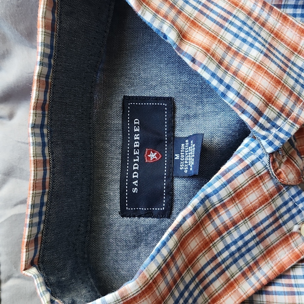 Saddlebred Button-Down Shirt Size Medium - image 2